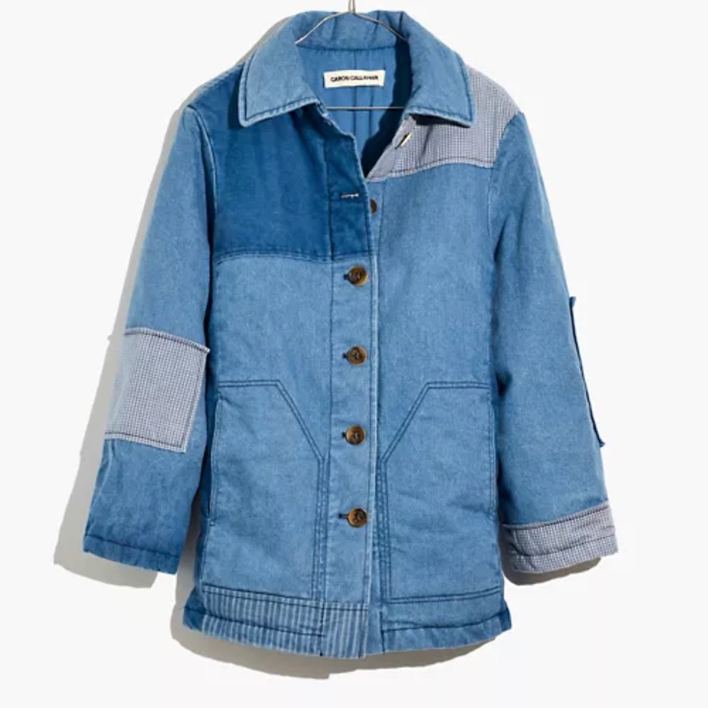 Caron Callahan Paddington Japanese patchwork denim jacket